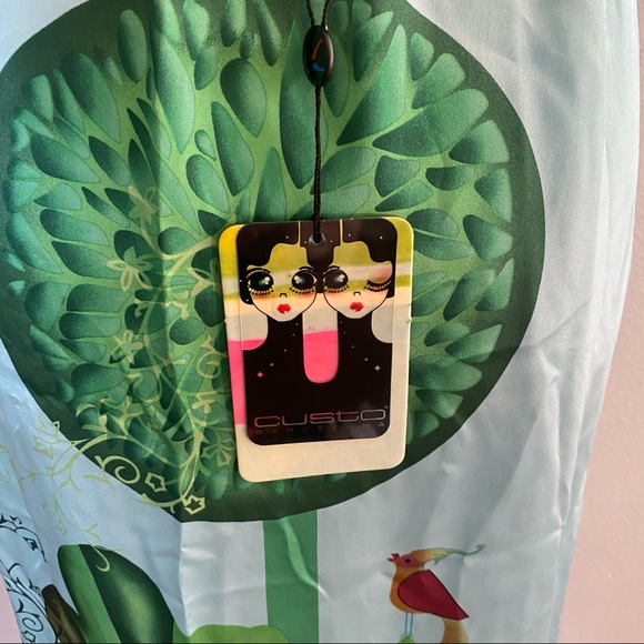 Custo Barcelona Graphic Silk Maxi Dress - Picture 15 of 16